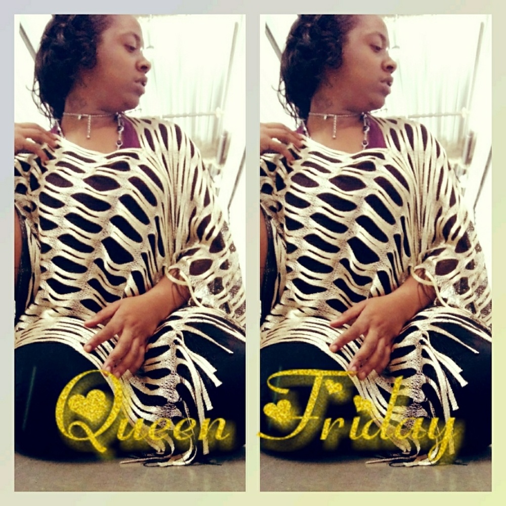 Gold poncho